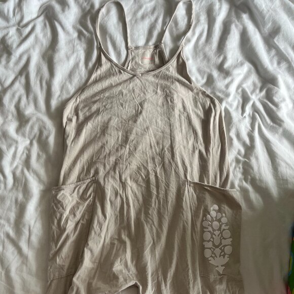 Free People Hot Shot Onesie in Mocha Latte (size M/L) - Picture 3 of 5